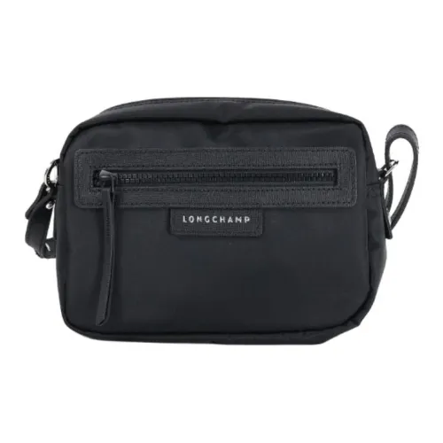 LONGCHAMP Nylon And Leather Clutch Unisex Black