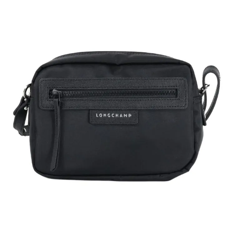 LONGCHAMP Nylon And Leather Clutch Unisex Black-0