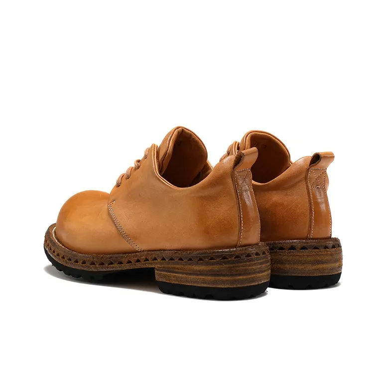IGESHI Men's Casual Shoes Men Low Top Yellow-6