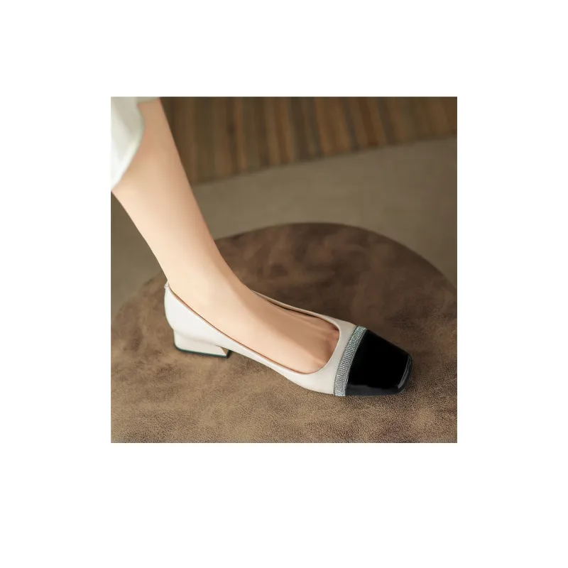FOXER Fashion Apparel Low Vamp Small Leather Shoes Women's Casual Shoes Women's-7