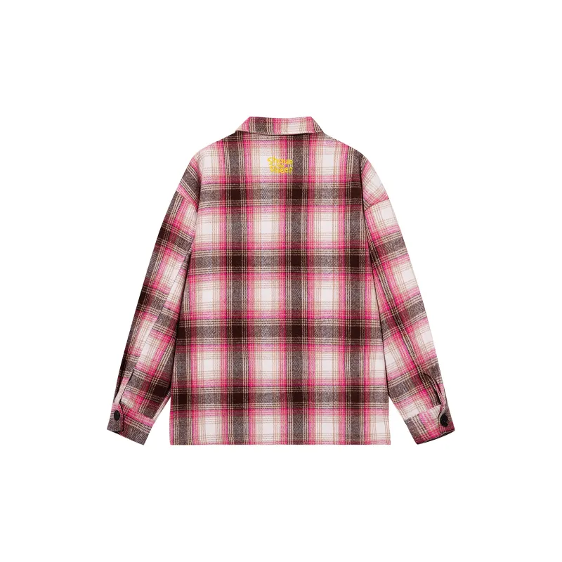 SHAUN THE SHEEP Jackets & Coats Unisex Rose Red Plaid-1