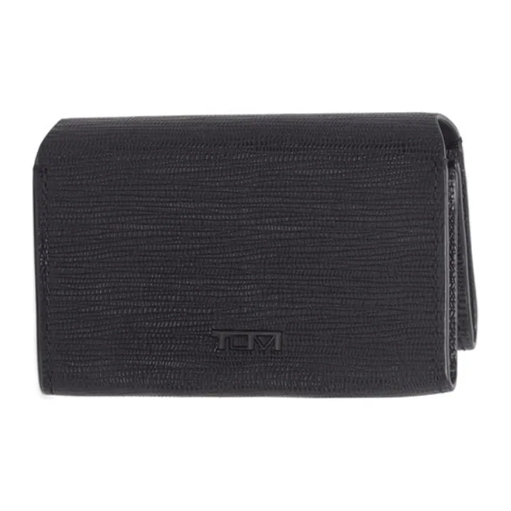TUMI Leather Card Holders Coin Purses Wallets Men's Black-1