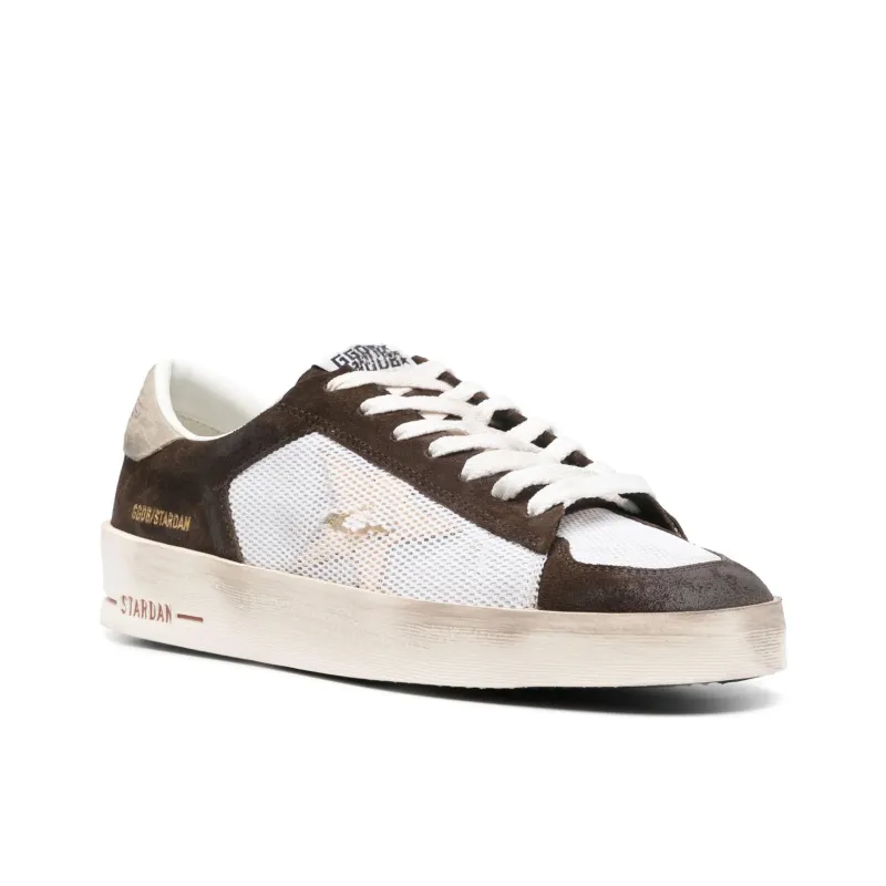 Golden Goose Stardan Low Top Skateboard Shoes Men's Brown-2