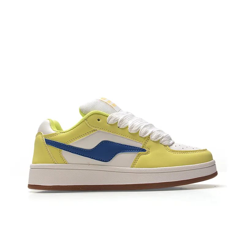 STUR YSN Wear resistant And Lightweight Low Top Skateboard Shoes Unisex Lemon-1