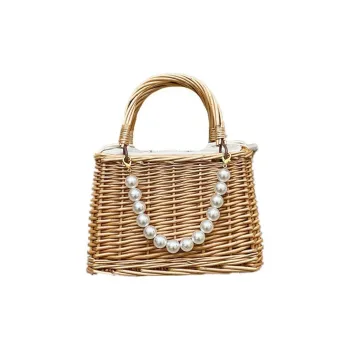 RKM Woven Handbag Regular Women's Khaki