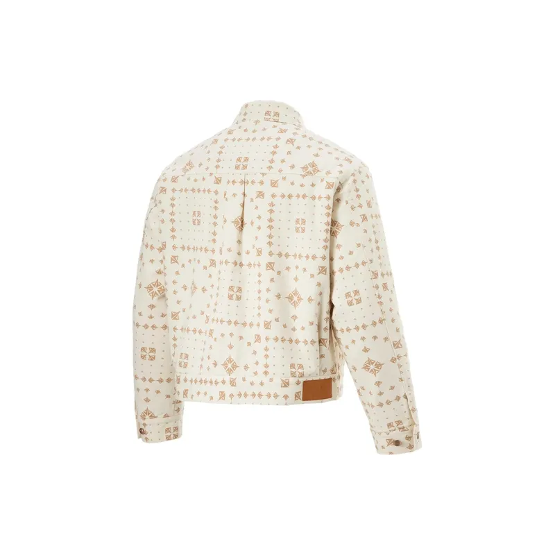 LiNing Basketball Collection Jackets & Coats Men's Rock White Gray With Print-1