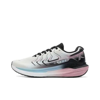 XTEP Wind And Fire Generation 28 Cushioned Slip-Resistant Low-Top Running Shoes Women's White Pink Black