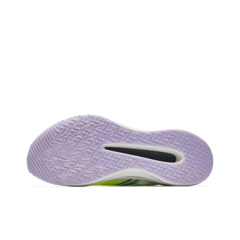 Anta Cushioning Abrasion Resistant Breathable Low Top Full Length Carbon Plate Running Shoes Men's White Green-5