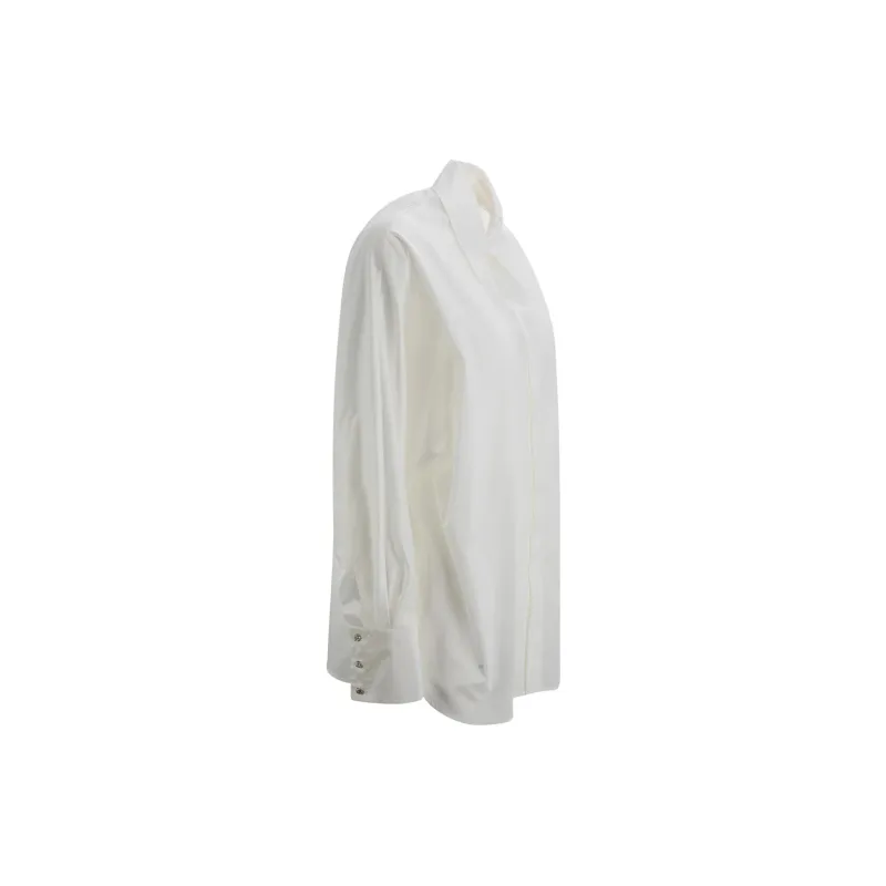 MaxMara Studio Clan Buttoned Long Sleeved Top-2