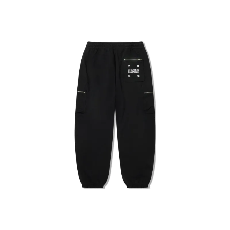 LiNing x PLEASURES Knitted Sports Pants Men Black-1