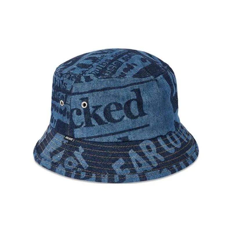 PALACE Tabloid Denim Bucket Hat-1