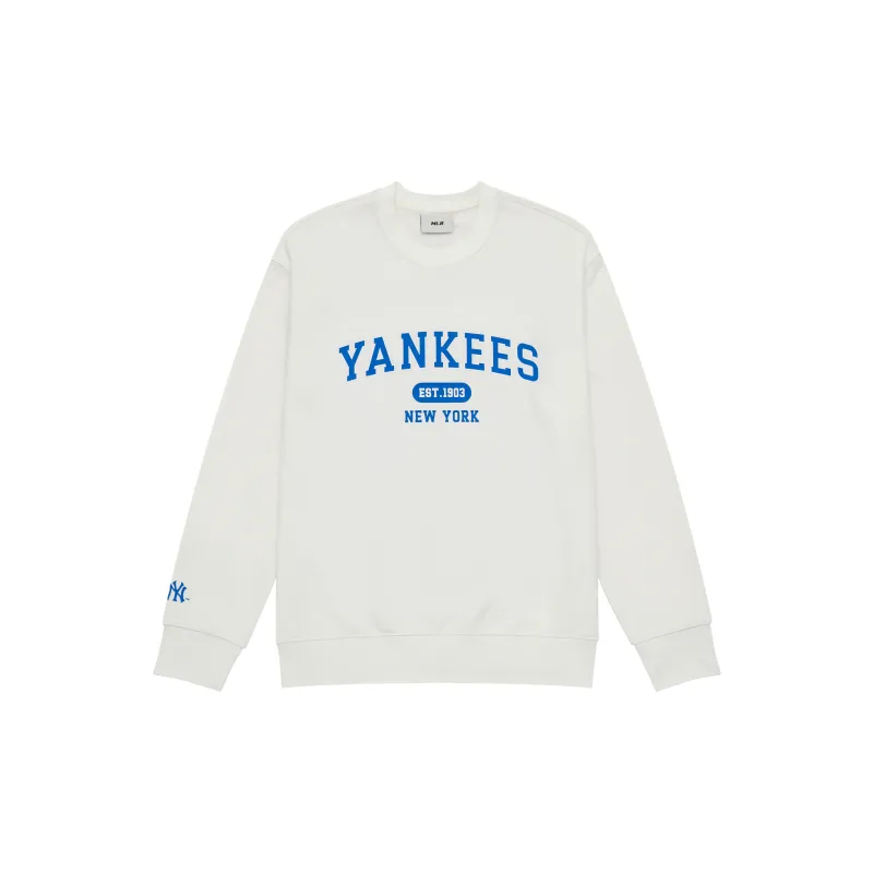MLB MLB Preppy Style Collection New York Yankees 24FW Couple Bestie Early Autumn Sweatshirt Unisex 2 Pack Cream Black-2