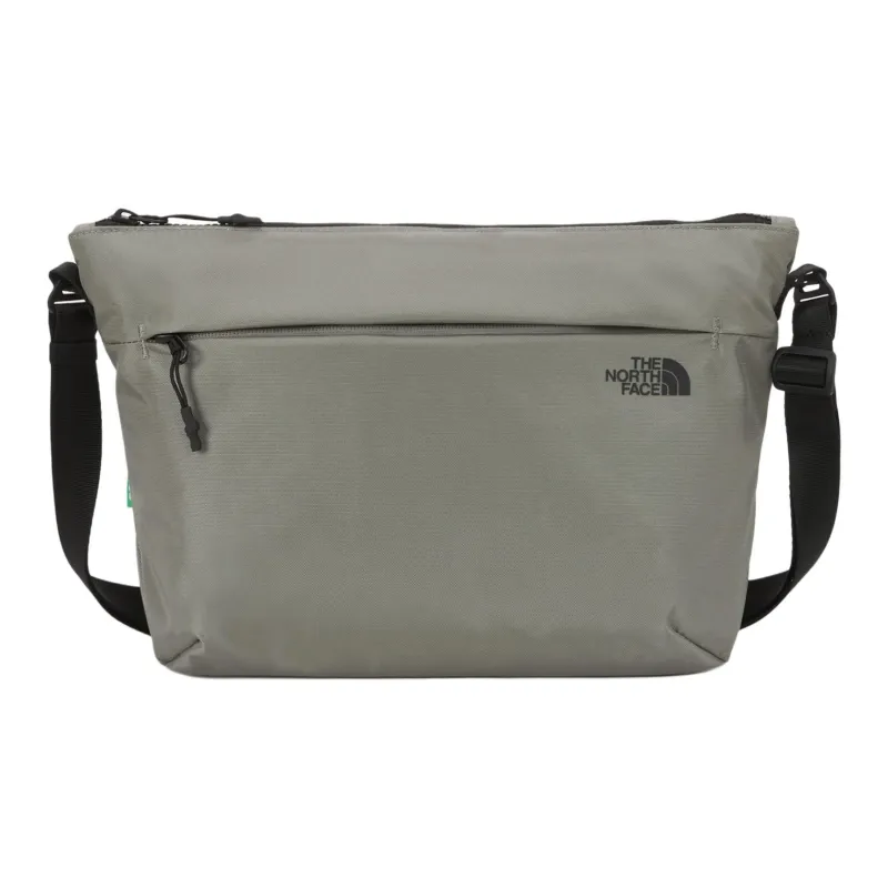 THE NORTH FACE Nylon Shoulder Bag, Crossbody Bag Medium Size Unisex Khaki-0
