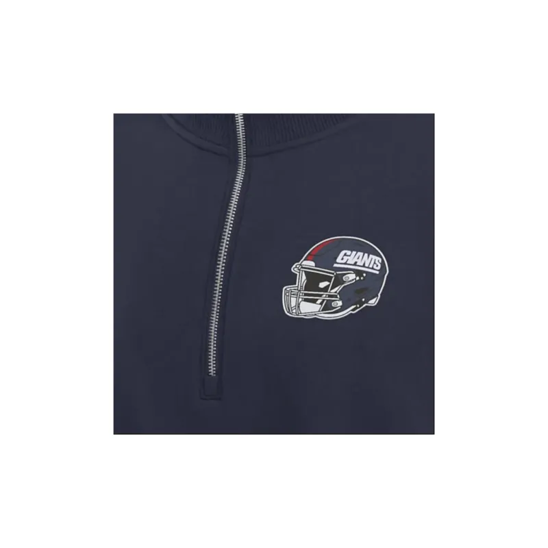Nike New York Giants Rewind Phoenix Women's Nike Nfl Cropped 1/4 Zip Crew-2