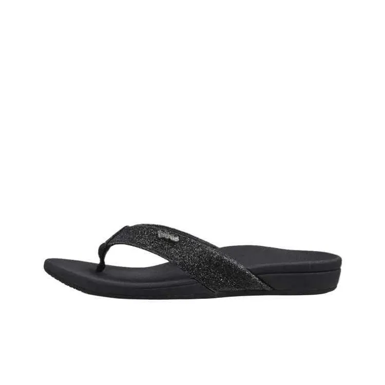 REEF Slip-Resistant Abrasion-Resistant Flip Flops Women's Black-0