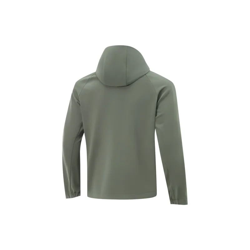 LiNing Variety Training Collection Trench Coat Men Screw Smoke Green-1