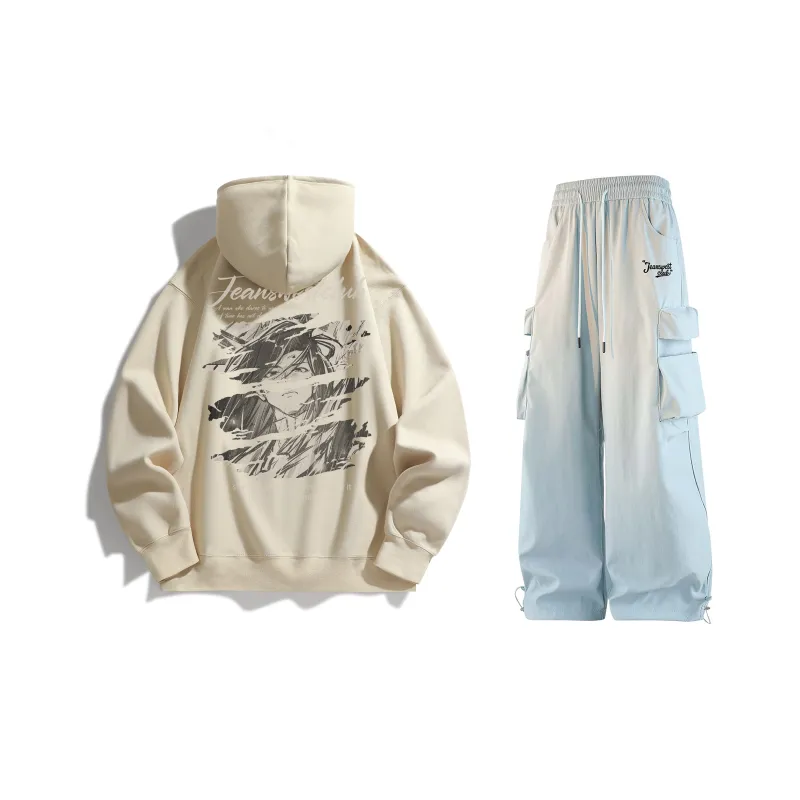 JEANSWEST CLUB x SHENGSIJUE LIANMINGKUAN Sweatshirt Set Unisex-13