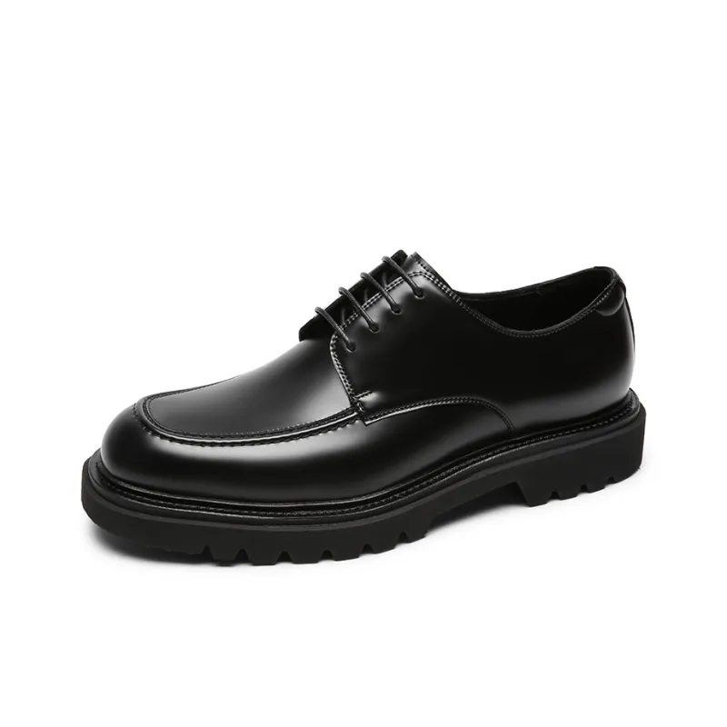 CROWN Men's Casual Shoes Men Low Top Black-1