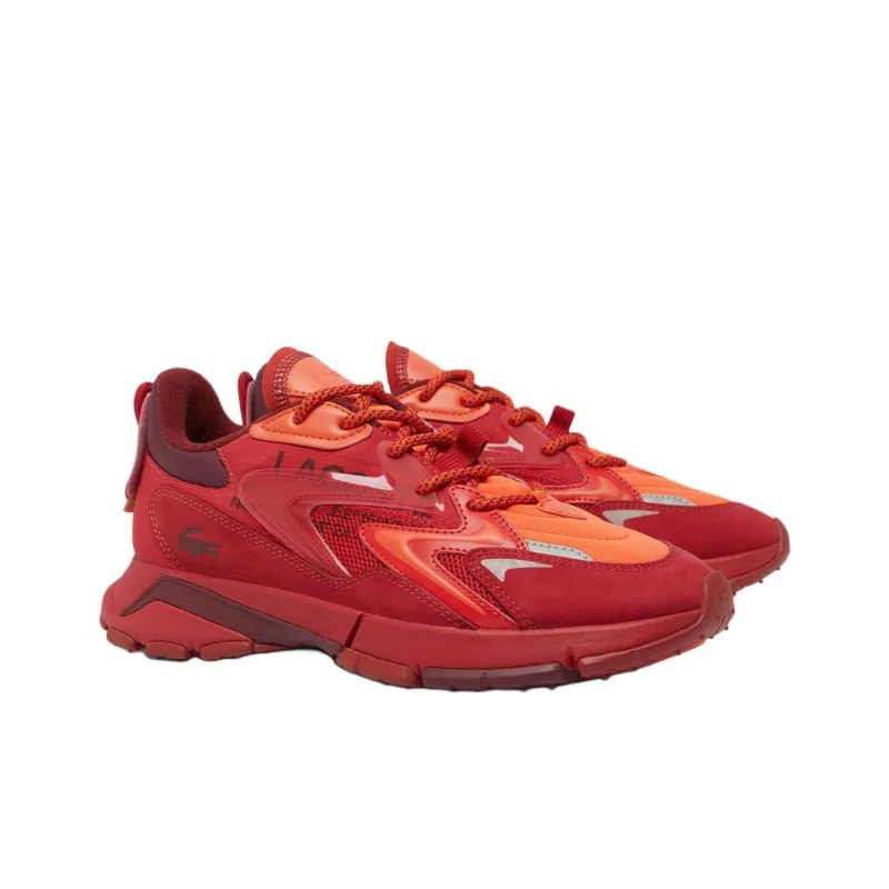 LACOSTE L003 Neo Low Top Casual Shoes Men Red-2