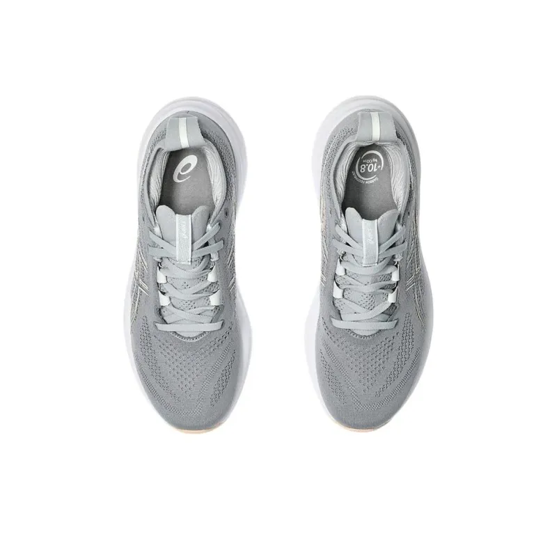 Asics Non slip Wear resistant Shock Absorption Low Top Running Shoes Women's Gray-4