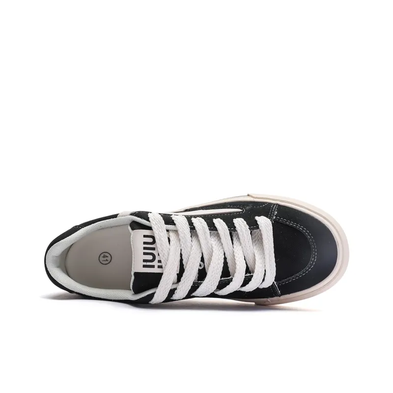 Mengsai Abrasion Resistant Slip Resistant Low Top Canvas Shoes Men's Black-3