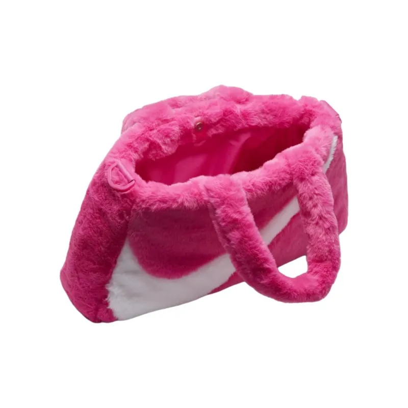 Nike Faux Fur Tote Bag Shopping Bag Handbag Regular Unisex Fuchsia-2