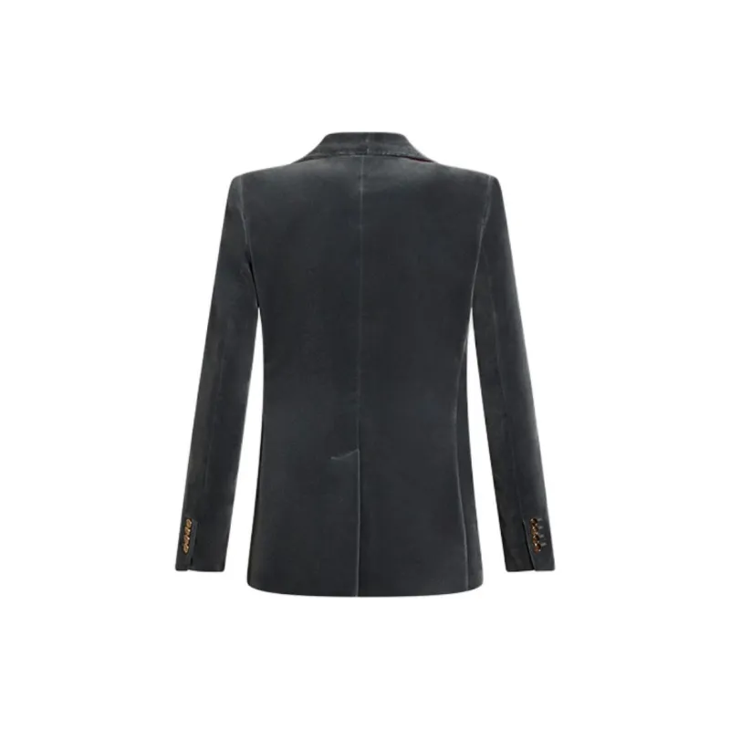 ETRO Double Breasted Velvet Blazer-1