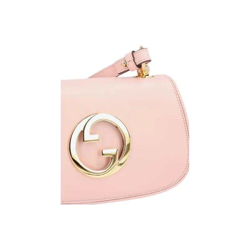 GUCCI Blondie Leather Handbags Shoulder Bag Crossbody Bag Mini Women's Light Pink-12