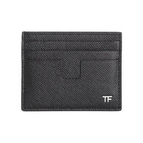 TOM FORD Calfskin Card Holder Card Holder Men's Black