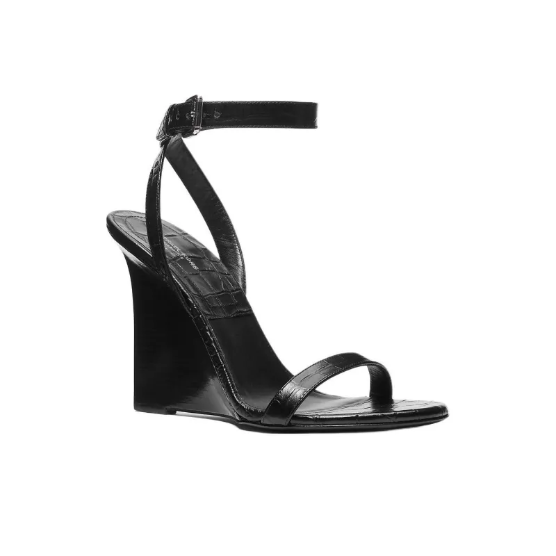 MICHAEL KORS Claudia Strap Sandals 10cm Women's Black-2