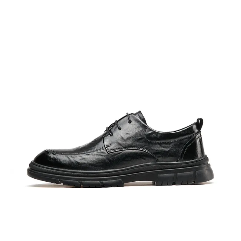 JOSINY Men's Casual Dress Shoes Men's Black-0