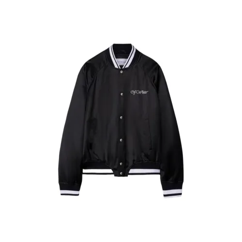 OFF-WHITE College Satin Bomber Jacket