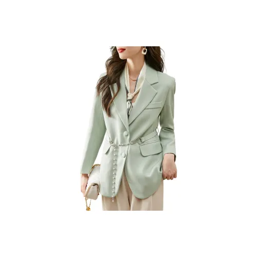 TERRE BLEUE Business Suits Women's Light Green