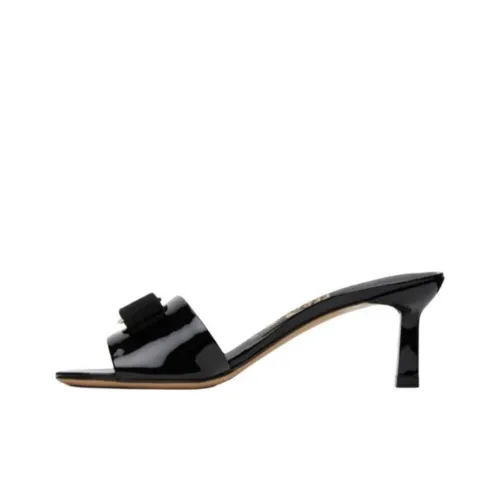 FERRAGAMO Slide Slippers Women's Black