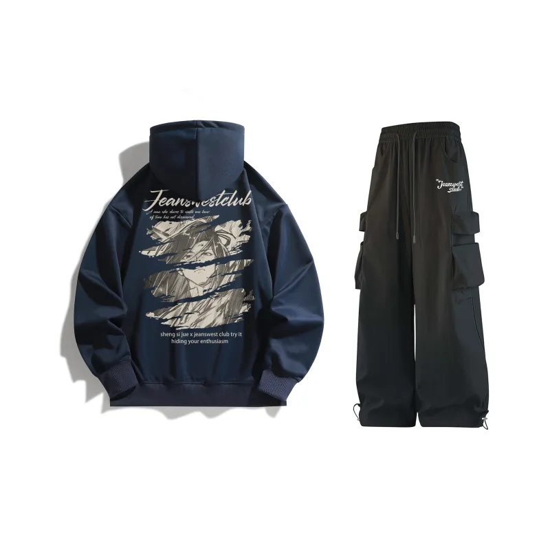 JEANSWEST CLUB x SHENGSIJUE LIANMINGKUAN Sweatshirt Set Unisex-27