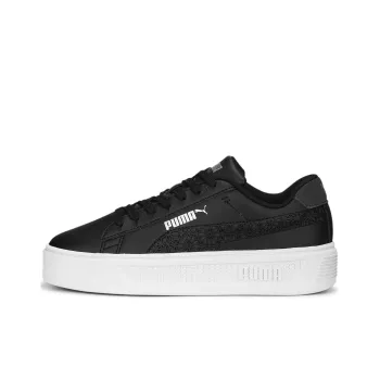 PUMA Smash Platform V3 Anti-Slip Wear-Resistant Low-Top Skateboard Shoes Women's Black