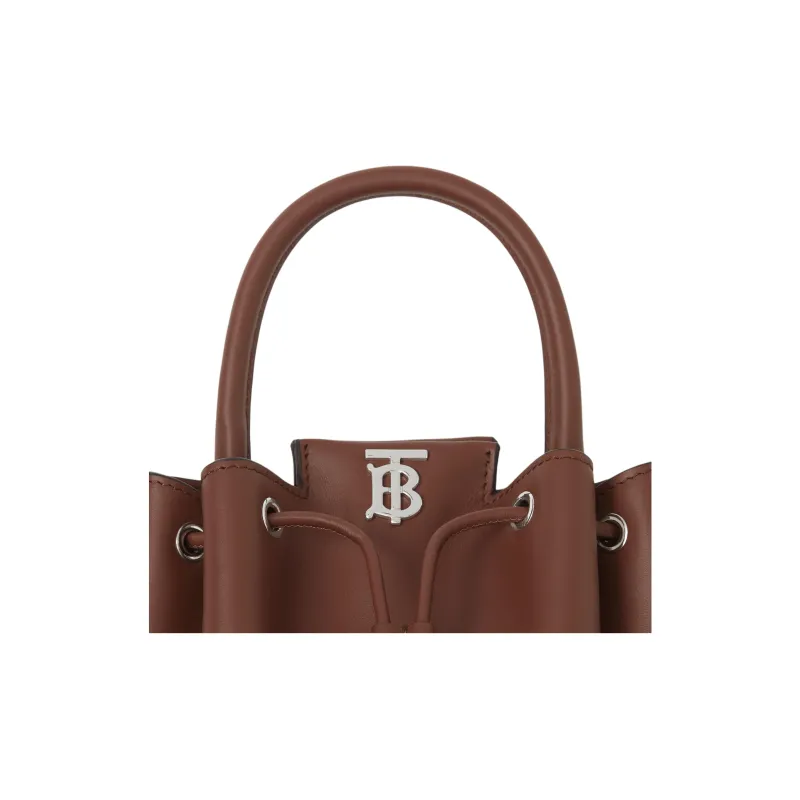 Burberry Leather Bucket Bag, Handbag, Shoulder Bag, Crossbody Bag Regular Women's Tan-4