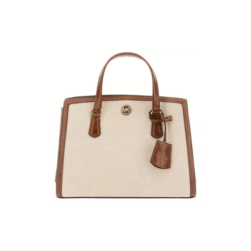 MICHAEL KORS Chantal Leather Dome Bag, Handbag, Shoulder Bag, Crossbody Bag Trumpets Women's Chestnut-1