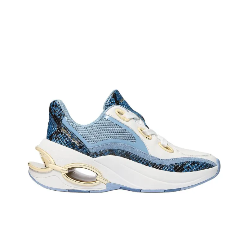 MICHAEL KORS Toni Low Top Casual Shoes Women's White Blue-1