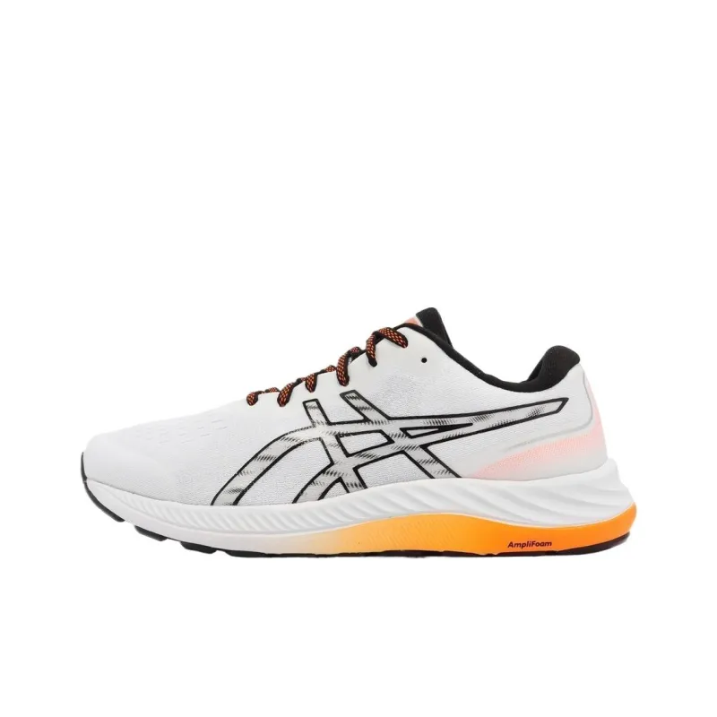 Asics Wear-Resistant Low-Top Running Shoes Men's White-0