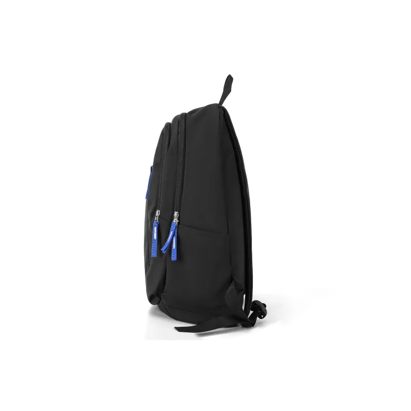 JEANSWEST Fabric Backpack Laptop Bag Regular Unisex Black/Blue-2
