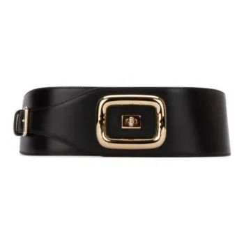 Roger Vivier Leather Belts Women's Black 