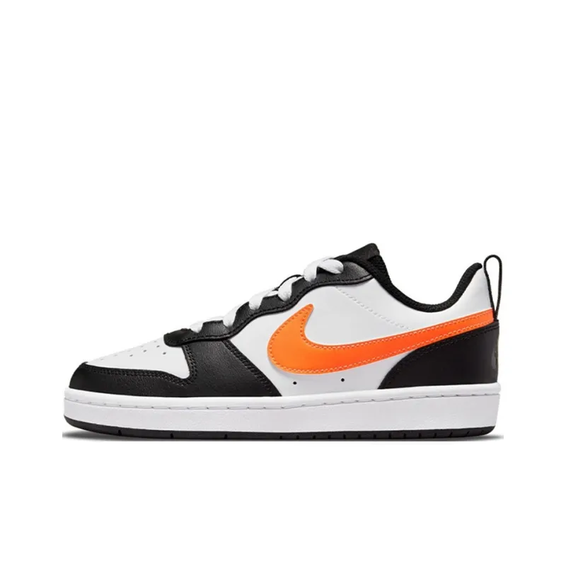 Nike Court Borough Non slip Lightweight Low Top Skateboard Shoes GS Black Pink-5
