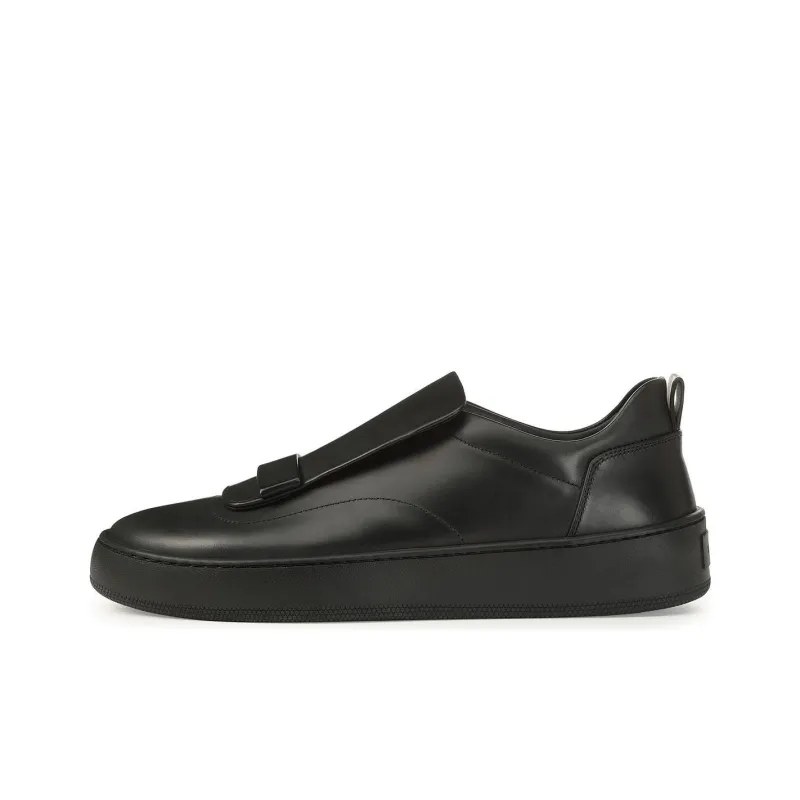 SERGIO ROSSI Sr1 Addict Low-Top Skateboard Shoes Men Black-0