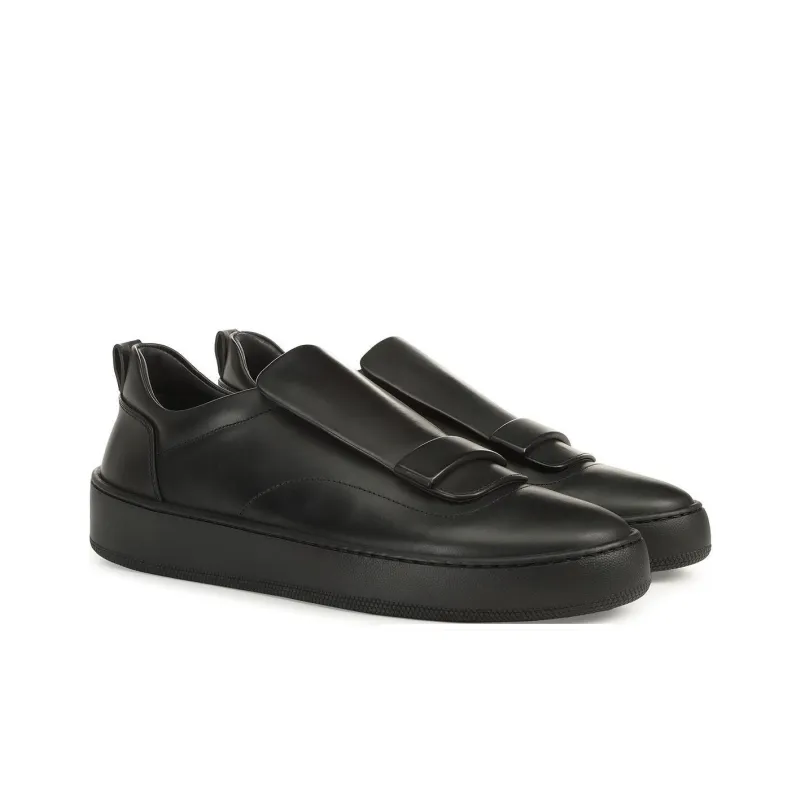 SERGIO ROSSI Sr1 Addict Low-Top Skateboard Shoes Men Black-2