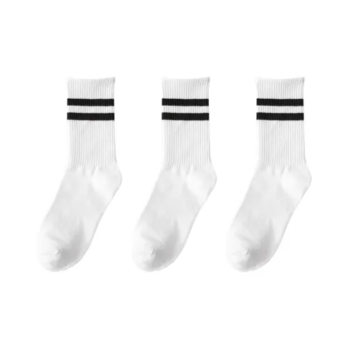 PLANDOO Mid-Calf Socks Unisex 3 Pack