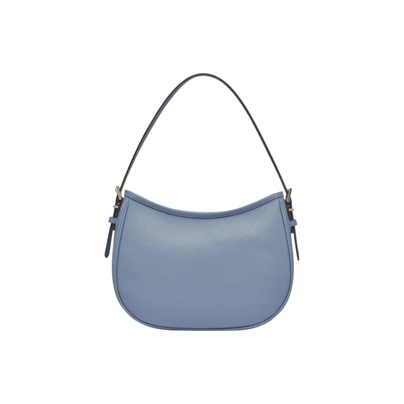DKNY Soft Leather Hobo Bag One Shoulder Handbags Women's Blue-2
