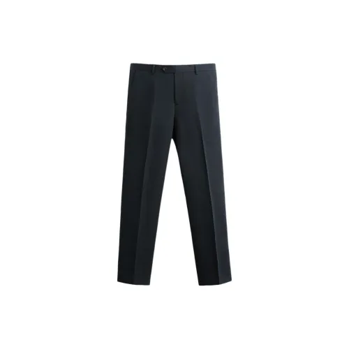 ZARA Suit Trousers Men Sea Blue