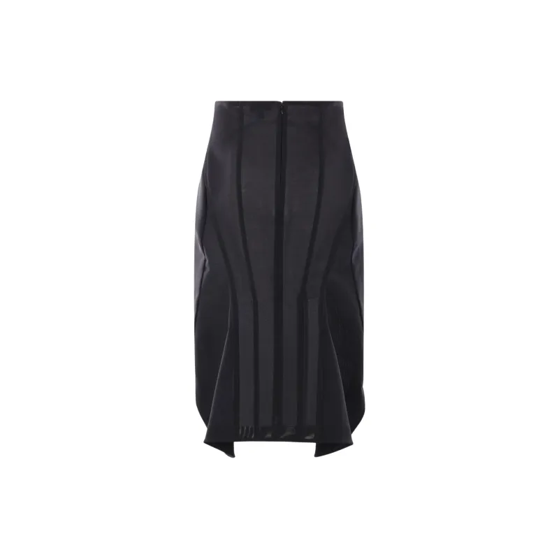 Alaia Mermaid Tulle Skirt-1