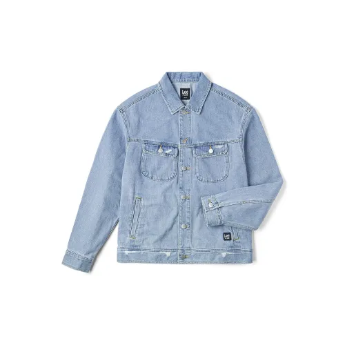 Lee Denim Jackets Men Light Blue